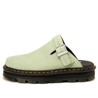 Dr. Martens Zebzag Suede Casual Slingback Platform Mules Sage Green 31937300