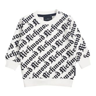 John Richmond Crewneck Sweatshirt - male - John Richmond - Kids Sweatshirts - White - 9 M - Kids