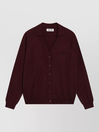 Miu Miu knitwear v neckline long sleeve pullover
