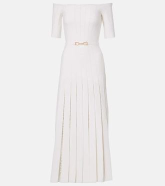 Gabriela Hearst Ribbed-knit wool and silk maxi dress