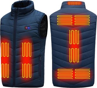 Generic Heated Clothing, Washable Electric Gilet, Fast Warmth Heated Jacket for Winter Outdoor Work Hiking & Daily Wear (Battery NOT Included)