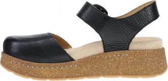 Dansko Women Brynlee Waxy Milled Sandal In Black