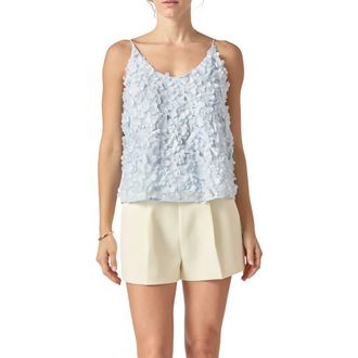 English Factory 3D Floral Camisole in Powder Blue at Nordstrom Rack, Size X-Small