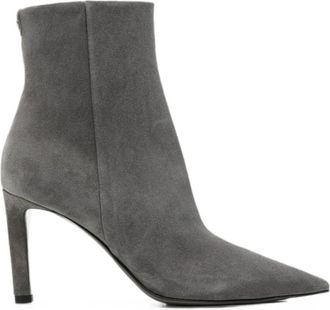 Jimmy Choo London Schoenen Jimmy Choo - Dames - Laarzen met Hak - Grijs - 37 EU - Su&egrave;de - Schoenen