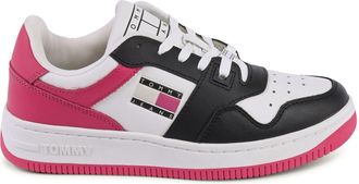 Tommy Hilfiger Womens Court Lowtop Sneakers - White Leather - Size EU 37