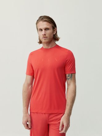 Born Living Yoga T-Shirt Volta Coral Bright