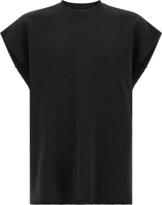 Thom Krom MS 197 Mouwloze Sweater - Heren - Tops zonder mouwen - Zwart - M - Katoen - Tops