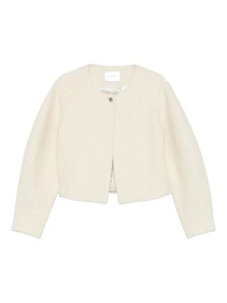 Soft Goat boucle jacket - Bianco