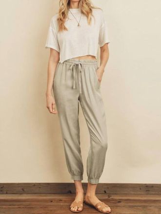 Dress Forum Comfy Cozy Joggers In Washed Grey