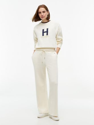 Tommy Hilfiger Womens Straight Leg Sweatpant - Rich Cream - XXL