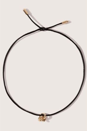 Otiumberg 14kt Gold Vermeil Cord Knot Necklace in Yellow Toned Gold at Nordstrom