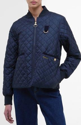 Barbour Reyna Quilted Bomber Jacket in Dark Navy at Nordstrom Rack, Size 4