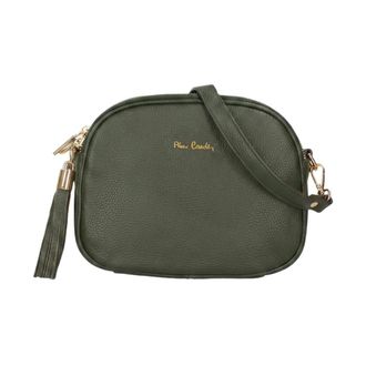 Pierre Cardin Crossbody Tas - Dames - Schoudertassen - Groen - ONE Size - Leer - Tassen