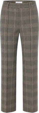 Patrizia Pepe Rechte broek - Dames - Straight fit broeken - Bruin - M - Polyester - Broeken