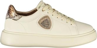 Blauer Leather Fashion Sneaker - Dames - Sneakers - Beige - 37 EU - Leer - Schoenen