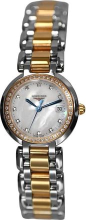 Longines Pre-owned Longines Primaluna Diamond Mother of Pearl Dial Ladies Watch L8.110.5.89.6