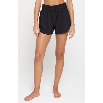Spiritual Gangster Koa Woven Active Shorts in Black at Nordstrom Rack, Size Medium