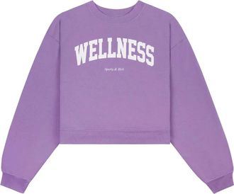 Sporty & Rich Felpa crop Wellness - Viola