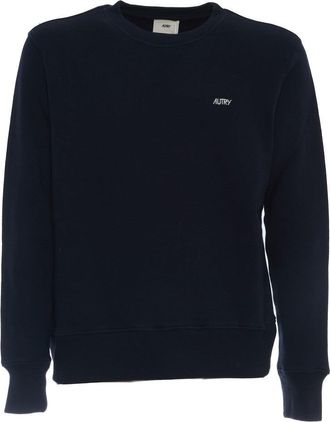 Autry Embroidered Logo Sweatshirt In Vibrant Blue