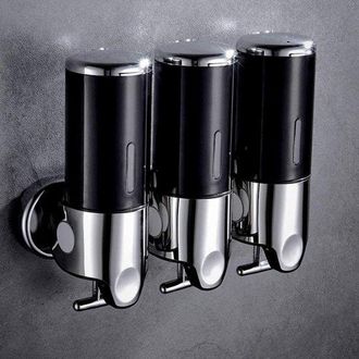 OEM Dispensador De Jab&oacute;n - 200 Ml - Redondo - Acero Inoxidable - Dispensador De Jab&oacute;n Manual - Dispensador De Jab&oacute;n L&iacute;quido De Pared En Acero Inoxidable 3