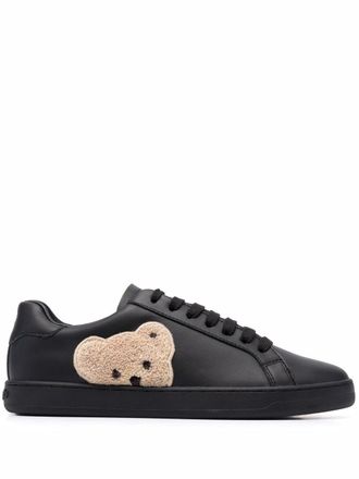 Palm Angels New Teddy Bear tennis sneakers - women - Calf Leather/Leather/Rubber/Fabric - 42 - Black