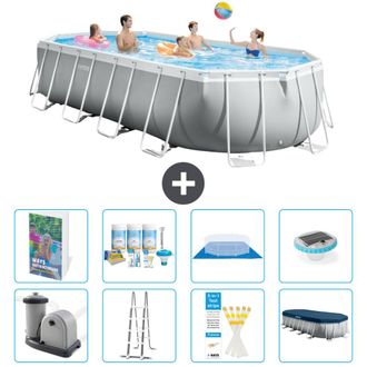 Intex Piscina Prism Frame Oval - 610x305x122 Cm - 9-piezas S576