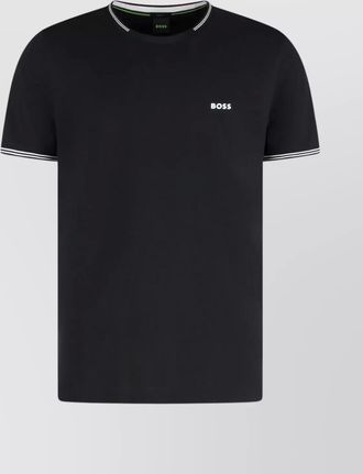 HUGO BOSS ribbed cotton t-shirt