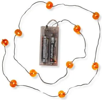 Tag Pumpkin LED String Lights Indoor Halloween Decor Orange at Nordstrom