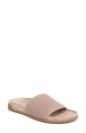 Vionic Evie Slide Sandal in Rugby Tan Gold at Nordstrom, Size 9.5