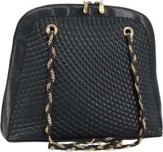 Bally Pre-owned Leather Shoulder Bag - Dames - Vintage Schoudertas - Zwart - ONE Size - Leer - Vintage