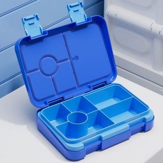 OEM Fiambrera Infantil Grande De 810 Ml, Fiambrera Bento De Pp Con Doble Cierre, Fiambrera Port&aacute;til Para Calentar Microondas Conservar Frescura, Azul