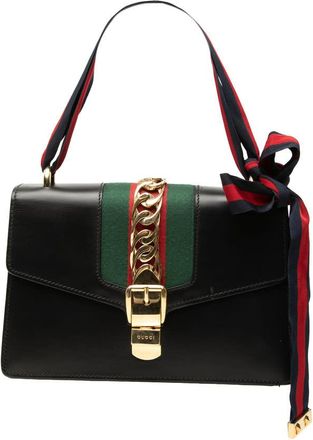 Gucci Pre-owned Gucci Small Calfskin Web Sylvie Satchel Ladies A53CKPV0GE74P1I1