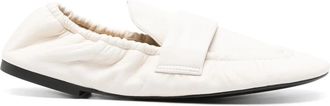 Proenza Schouler Glove Flat Loafers - Dames - Loafers - Beige - 36 EU - Leer - Schoenen