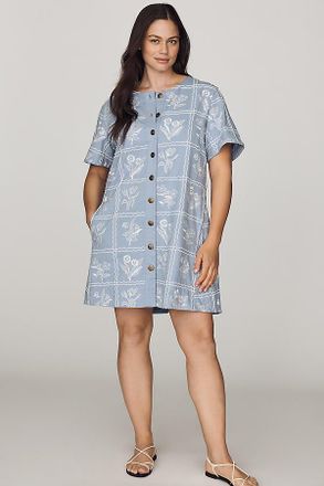 Maeve Emmy Swing Buttondown Mini Dress