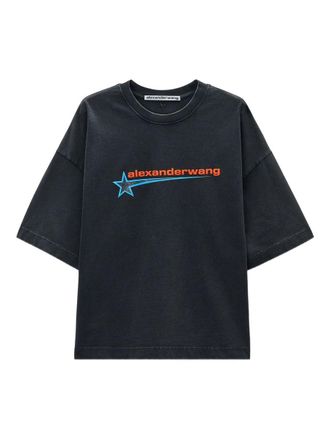 Alexander Wang Boxy T-Shirt W/ Graphic Clothing