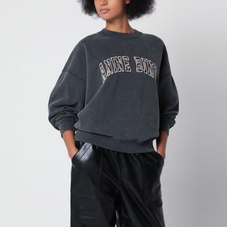 Anine Bing Miles black cotton sweatshirt