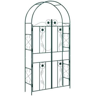vidaXL Arco De Jard&iacute;n Liso Verde 115 X 37 X 226 Cm Vidaxl