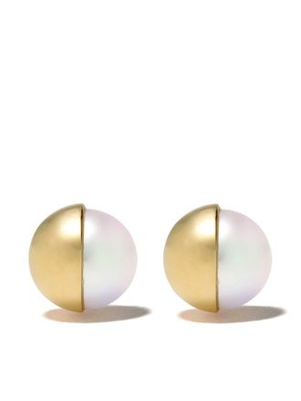 Tasaki 18kt yellow gold Arlequin earrings