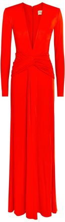 New Arrivals Azure Ruched Stretch-jersey Gown - Red - 38 (UK10 / S)