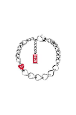 Diesel Stainless Steel Chain Bracelet - Bracelets - Unisex - Silver