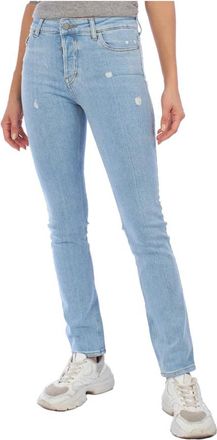 Emporio Armani Moderne Skinny Jeans met Unieke Details - Dames - Slim Fit Jeans - Blauw - W26 - Katoen - Jeans