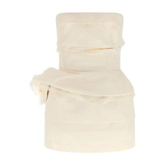 Magda Butrym Dames, Jurken, Beige, Maat: XS Katoen