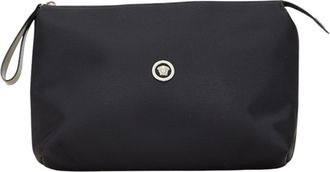 Versace Black Nylon Leather Clutch Bag (Pre-Owned)
