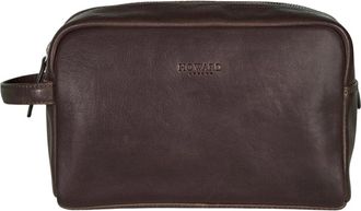 Howard London Washbag Easton - Heren - Toilettassen - Bruin - ONE Size - Leer - Tassen