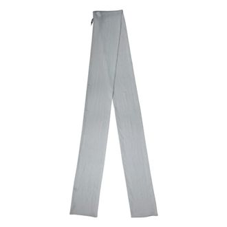 Dolce & Gabbana Silky Scarves, female, Blue, Size: ONE SIZE Sash Scarf