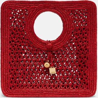 Jacquemus Bolso Spiaggia Small de rafia