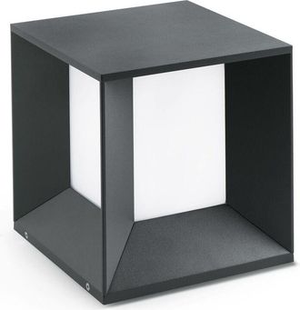 Faro Barcelona Faro Barcelona - Faro Mila - led Outdoor Pedestal Light White, Dark Grey IP65