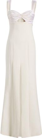 Cinq &agrave; Sept Julie sweetheart-neck side-slit gown - women - Polyester - 12 - White
