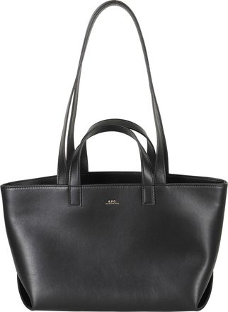 A.P.C. Black Small Le Drummer Leather Shoulder Bag