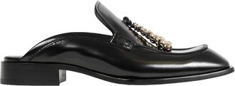 Loewe Brushed Leather Edge Loafer Mules